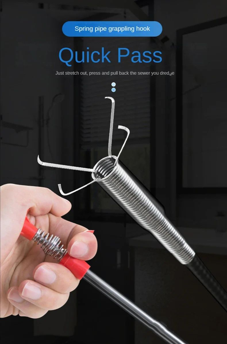 Tubo de limpieza para fregadero de cocina, émbolo y fregaderos, desatascador de