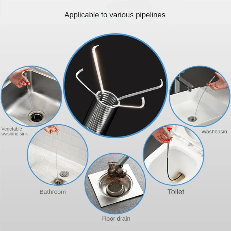 Tubo de limpieza para fregadero de cocina, émbolo y fregaderos, desatascador de